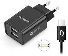 Aligator Chytrá síťová nabíječka 2.4A USB-C juoda