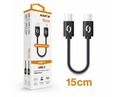 Aligator POWER Datový kabelis USB-C - USB-C 15cm juoda