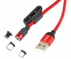 Maitinimo laidas Amio, Lightning/USB-C/Micro USB, 1 m