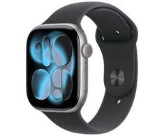Išmanusis laikrodis Apple Watch Series 11 (2025) GPS 42mm Kosminė pilka Aliuminio Case with Sport Band S/M - Juodas