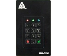 Kietasis diskas Dysk zewnętrzny HDD Apricorn Apricorn Aegis Fortress L3 2000 GB Juodas