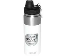 Asobu - Alpine Flask - izoliuotas nerūdijančio plieno lauko butelis 530ml baltas
