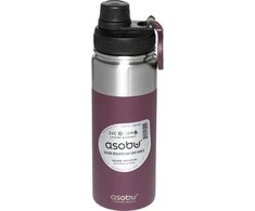 Asobu - Alpine Flask - izoliuotas nerūdijančio plieno lauko butelis 530ml bordo raudonas