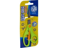 Astra mokyklinės žirklės "easy Open", 13 cm, apvalūs galai