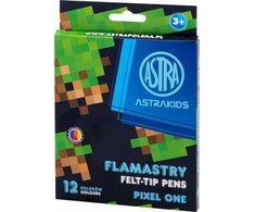 ASTRAKIDS Pixel One apvalūs žymekliai - 12 spalvų