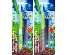 Ištrinamas mėlynas rašiklis Astra Minecraft, 0.6mm