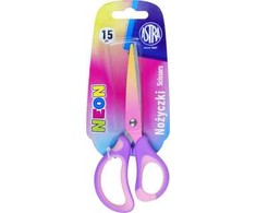 Astrakids ergonomiškos mokyklinės žirklės 15 cm - Neoninės