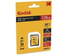 Atminties kortelė Kodak Karta Emtec SDXC 128 GB Class 10 UHS-I/U3 (EKMSD128GXC10HPRK)