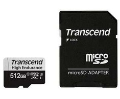 „Transcend 350V Micro SDXC 512 GB“ 10 klasės UHS-I/U3 kortelė (TS512GUSD350V)