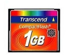 Atminties kortelė Transcend Compact Flash kortelė 133x 1GB