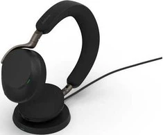 Ausinės Jabra Evolve3 75 UC + Įkrovimo stotelė + Link 390a juodas