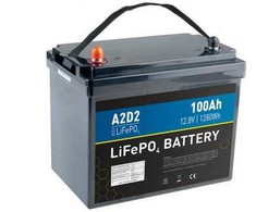 AVACOM A2D2 LiFePO4 akumuliatorius 12.8V 100Ah M8 (75Ah talpos)