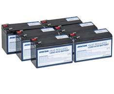 AVACOM AVA-RBP06-12090-KIT - baterija, skirta UPS CyberPower, Dell, EATON, Effekta, FSP Fortron, HP, Legrand