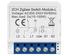 Išmanusis jungiklio modulis ZigBee Avatto LZWSM16-W2 Nėra neutralaus TUYA