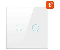 Išmanusis šviesos jungiklis ZigBee Avatto ZTS02-EU-W2 2 krypčių TUYA (balta)