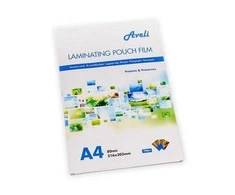 Aveli Laminavimo folija-kišenės A4/160mic (2x80), blizgios