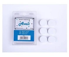 Aveli magnet set, 6pcs, baltas