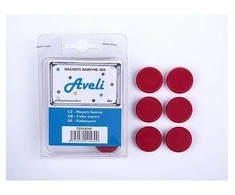 Aveli magnet set, 4pcs, red