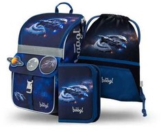 Baagl ergonomiškas mokyklinės kuprinės rinkinys vaikams, 3 dalių, 18 l, poliesteris, A-34791