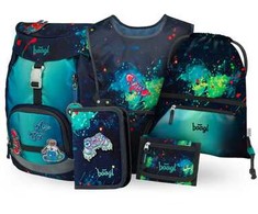 Baagl mokyklinės kuprinės rinkinys Airy, 5 dalių, 16,5 l, lengvas, ergonomiškas, A-34851