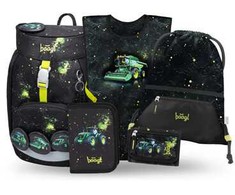 Baagl ergonomiška mokyklinė kuprinė vaikams su 5 dalių Airy rinkiniu ir prijuoste, 16,5 l, poliesteris