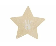 BABY ART medinė sieninė lempa su atspaudu STAR