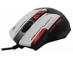 Baracuda žaidimų pelė MANTA, 8D, 12800 dpi, baltos spalvos (BGM-042)