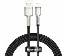 Baseus CALJK-A01 Kabelis USB-A (M) - Lightning (M) 1 m juoda