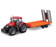 Bburago BBU Traktor su przycz 10cm Case IH CVX300 31687