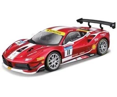 Bburago BBU 1:24 Ferrari Racing 488 Challenge Raudona 26586
