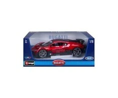 *BBURAGO metal, 1:18, Bugatti Divo Metalic, Raudonas