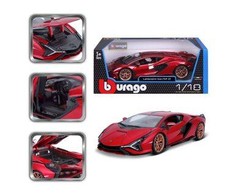 Bburago Lamborghini Sian FKP 37 Raudona 1:18 BBURAGO