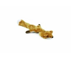 Beeztees Dog Toy Flatino pliušinis lapė squeaky 30cm