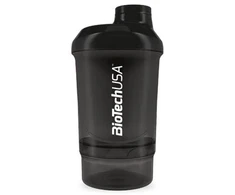 Gertuvė BioTechUSA Sporto Šeikeris Wave+ Nano 300+150 ml Juodas