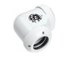 Bitspower Multi-Link Adapteris 90 Degree 12mm OD to 12mm OD Hardtube – baltas