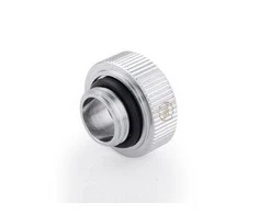„Bitspower Touchaqua“ adapteris, jungiantis G1/4 colio AG į 16 mm išorinį kietąjį vamzdį – 2 vnt. pakuotėje, sidabrinis