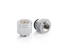 Bitspower Touchaqua Vanduo Outlet G1/4 Inch Female Thread - 2 Pack, Sidabrinis