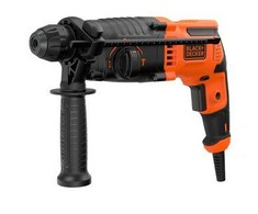 Black &amp; Decker Perforatorius SDS+ smūginis gręžtuvas, 650 W, 1,4 J smūginis, 3 veikimo režimai, nešiojimo dėklas