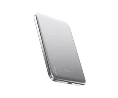 BMX SolidSafe™ Air Titanium 5K Qi2 Wireless Magnetic Power Bank, Sidabrinis