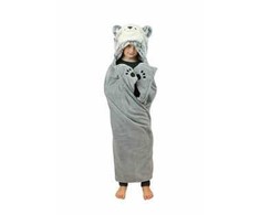 Cozy Noxxiez Blanket Husky -pehmopeitto, harmaa