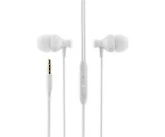 LogiLink BONBON ausinės su 3,5 mm lizdo jungtimi ir integruotu mikrofonu, balta
