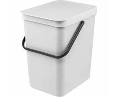 Šiukšlių dėžė BRABANTIA Sort &amp; Go, šviesiai pilkos sp., 25 L