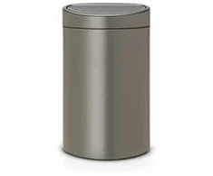 Brabantia Waste Bin Touch Bin Nauja, perdirbama, 23+10 L platininė