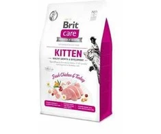 Brit Care Cat GF Kitten Healthy Growth&amp;Development sausas maistas katėms 7kg 0,4kg