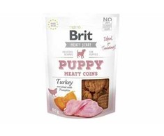 Brit Jerky Puppy Turkey Meaty Coins skanėstas 80g