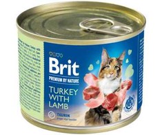 BRIT Premium by Nature kalakutiena su ėriena - wet cat food - 200g