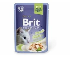 Brit Premium Delicate Fillets in Jelly su upėtakiu 85 g