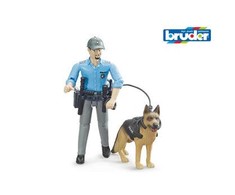 Bruder Ata BRUDER Figūrėlė policjanta su psem 62150