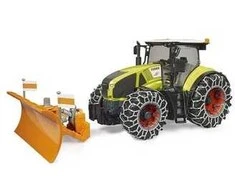 Bruder Traktor claas axion 950 su pługiem sniegui