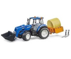 Bruder Ata BRUDER traktor NewHolland TS.120 su ładow.02187